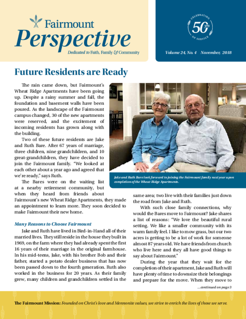 Fairmount Homes Senior Living Community Assisted Living, Nursing Home